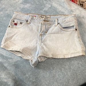 Paris blue denim shorts